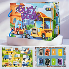 Traffic Busy Book: Shape Matching Puzzle Toy
