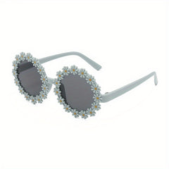 Y2K Daisy Frame Sunglasses UV Protection Girls Accessories
