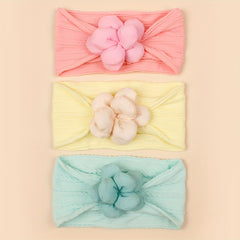 3pcs Flower Jacquard Headband for Baby Girls