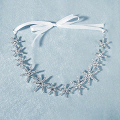 Rhinestone Star Decor Hair Band Bridal Wedding Headwear