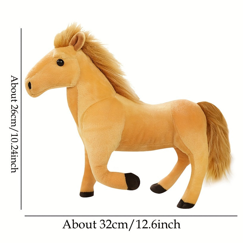 Plush Pony Doll Simulation Animal Plush Toy Great Gift Idea