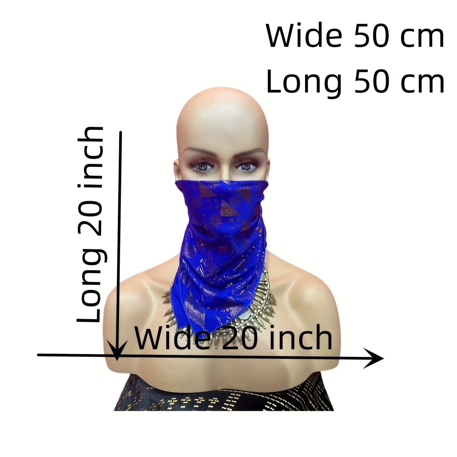 Men's Square Scarf for Face Covering