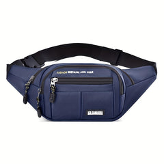 Men's Waist Pack Oxford Cloth Sports Chest Bag Large Capacity Crossbody Backpack