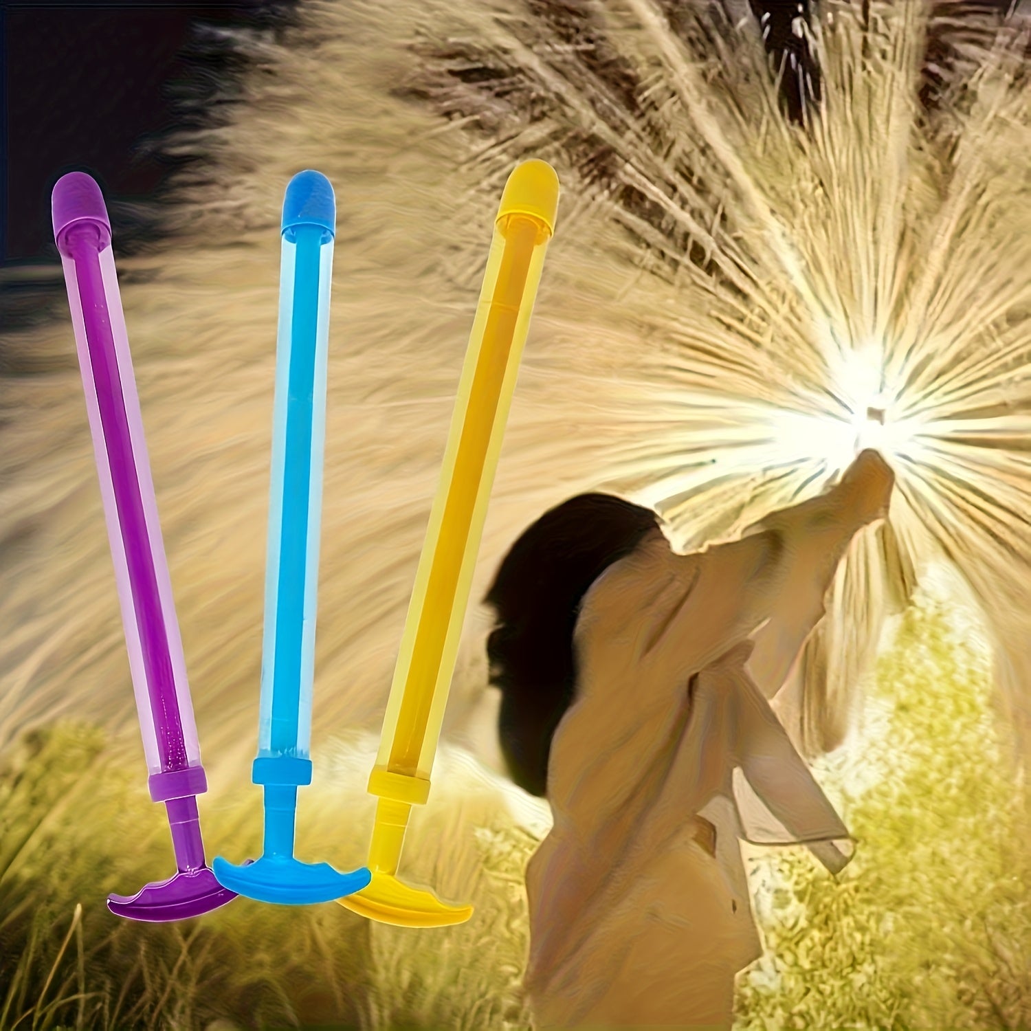 3pcs Firework Water Gun Toys Romantic High Pressure Water Blaster