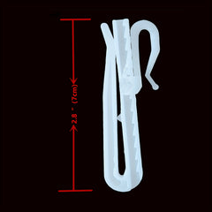 20pcs Plastic Curtain Hooks Adjustable Curtain Clip Hook