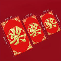6pcs Chinese Printed Blessing Red Envelopes Lucky Money Rabbit Red Envelopes