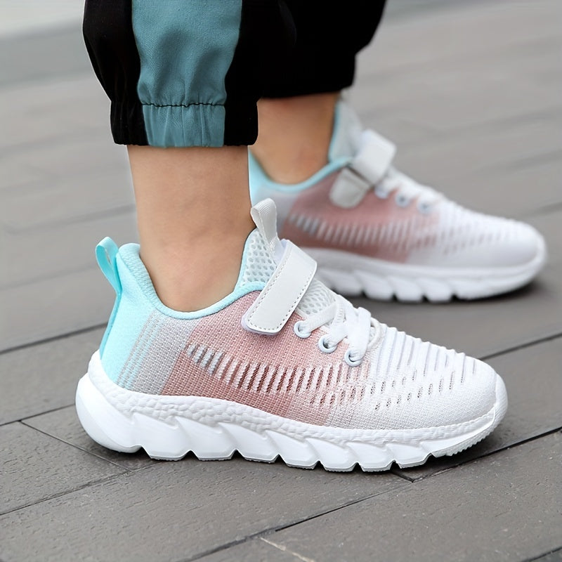 Girls Butterfly Mesh Platform Shoes