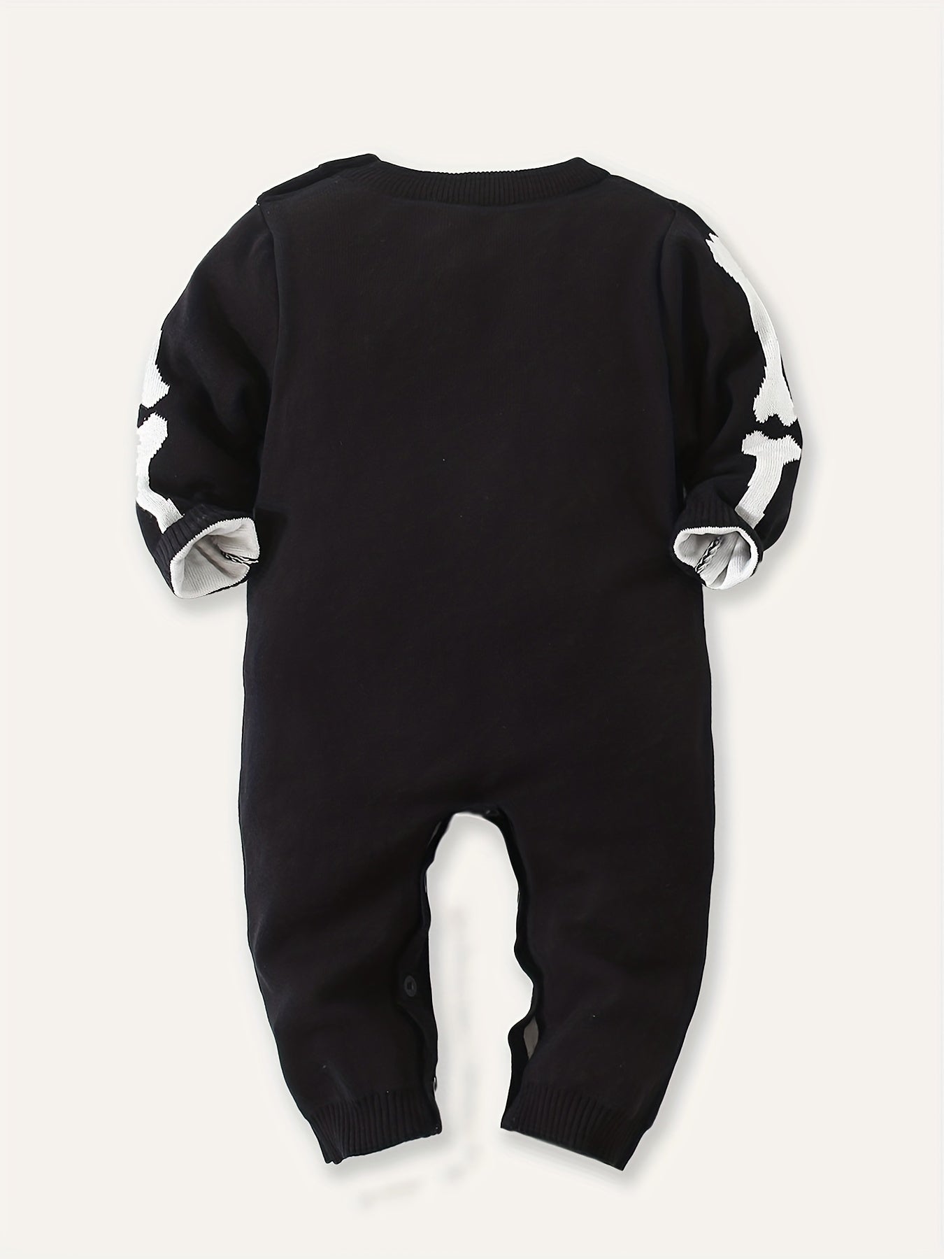 Skull Graphic Baby Jumpsuit Halloween Sweater Cosplay