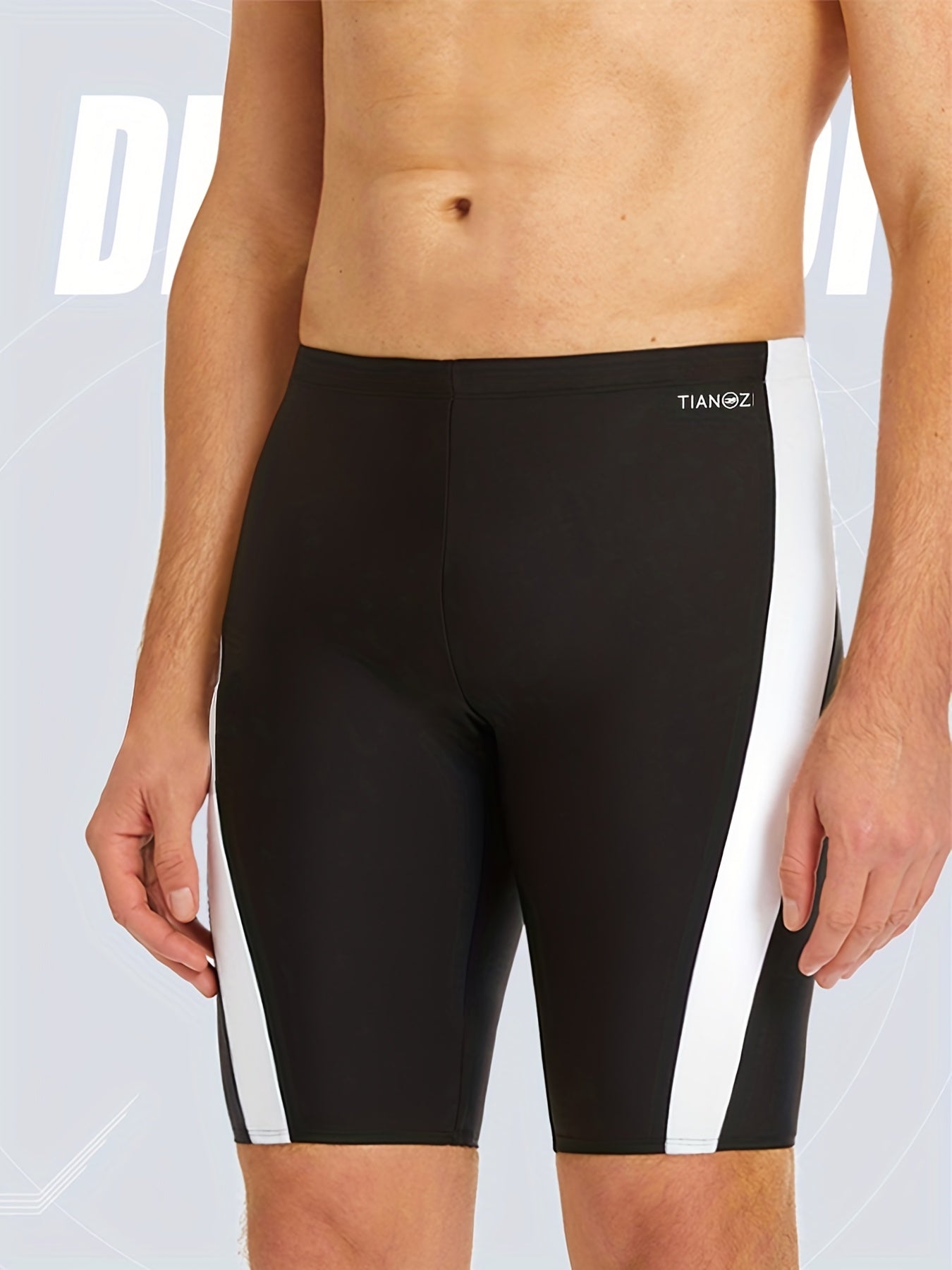 Men's Block Swim Trunks for Racing and Training