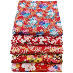 5pcs Cotton Craft Fabric Bundle Squares Patchwork 7 8inch X 9 8inch 20cmx25cm