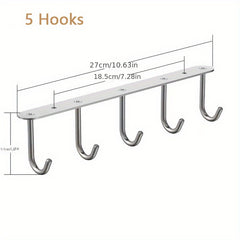 Under Cabinet Hanging Hooks for Cups and Glasses Storage