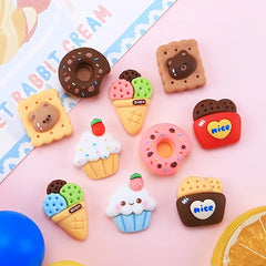 Animal Ear Hair Accessories Cake Ice Cream Keychain