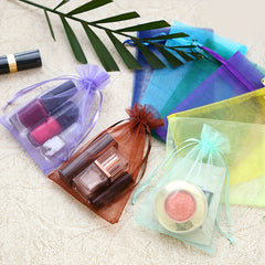 10pcs Organza Yarn Bag Small Gift Packaging Bag Drawstring Goody Bag