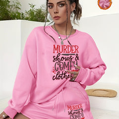 Halloween Women's Sweatshirt & Shorts Set