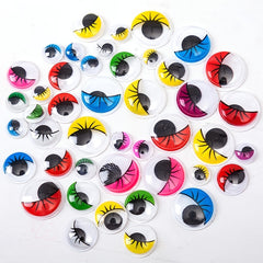 Plastic Googly Eyes Mixed Assorted Sizes Sticker Eyes for DIY Crafts