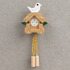 1:12 Scale Dollhouse Set Mini Playhouse Toy with Bird Wall Clock