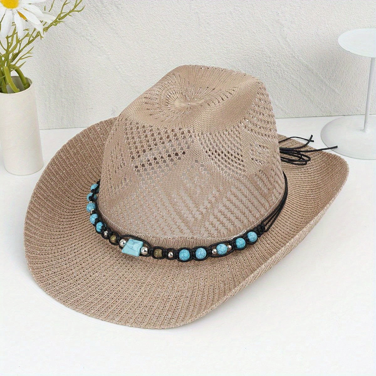 Breathable Sunshade Cowboy Hat for Outdoor Activities