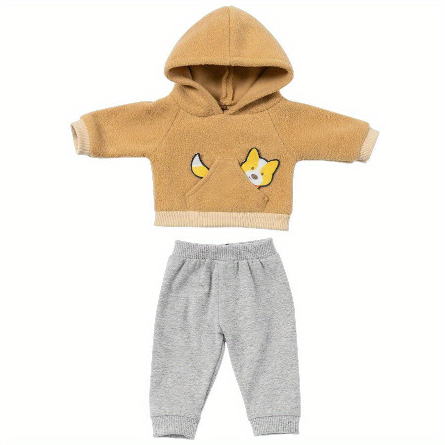 Soft Cartoon Doll Clothes Set for 16 18Inch Reborn Dolls Dress Up