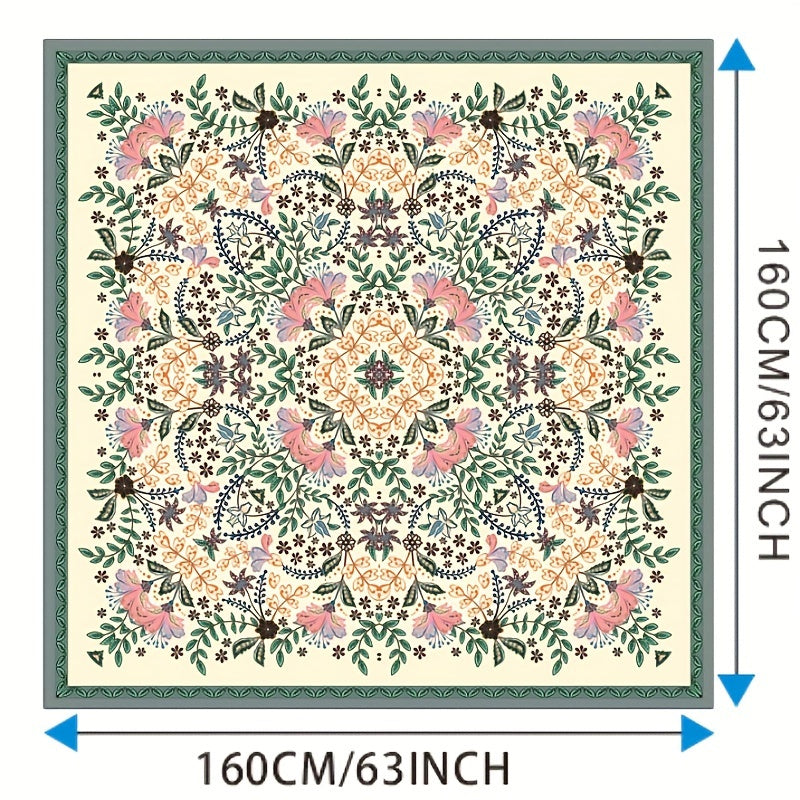 Boho Vintage Absorbent Non Slip Rug Stain Resistant Waterproof Mat