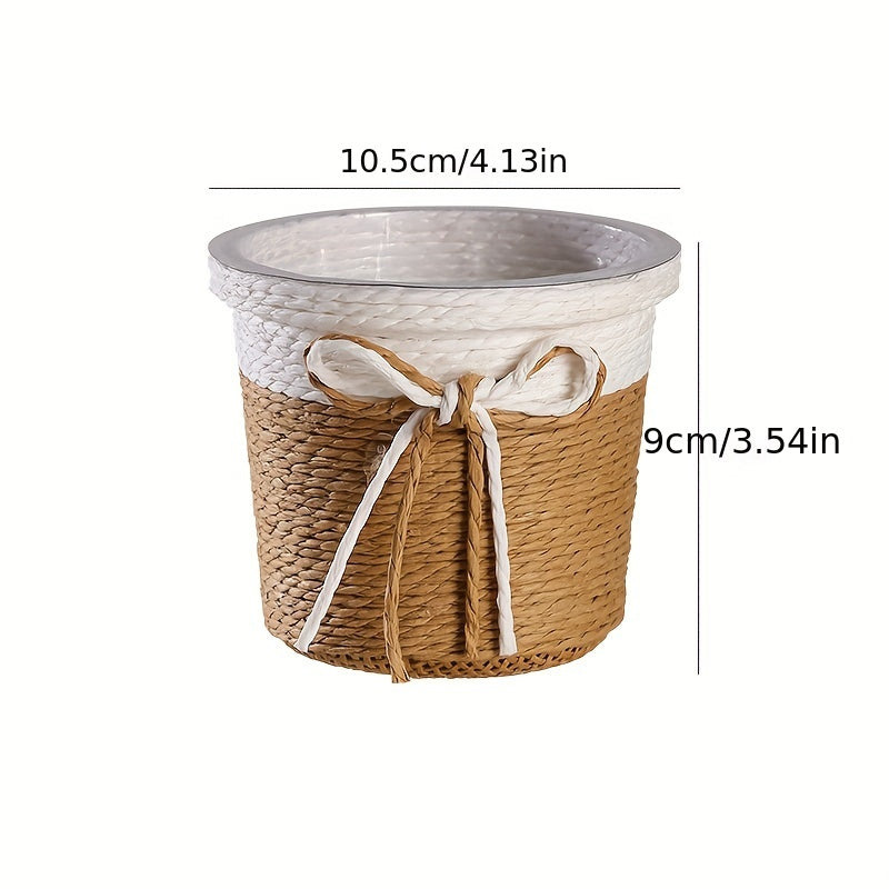 Rope Braided Flower Small Flower Pot for Decoration