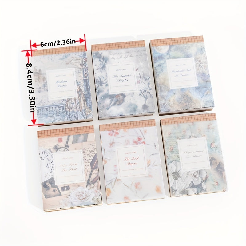 100pcs Vintage Private Collection Series Background Paper Pack