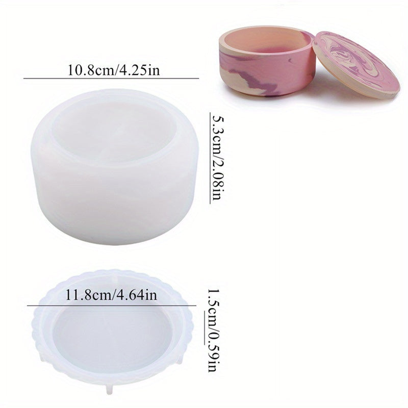 Candle Jar Silicone Mold DIY for Candle Holder Making