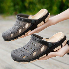 Men's Casual Hollow Out Platform Clogs