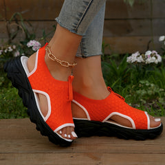 Women's Comfortable Open Toe Sandals Soft Thick Bottom Outdoor Sandals