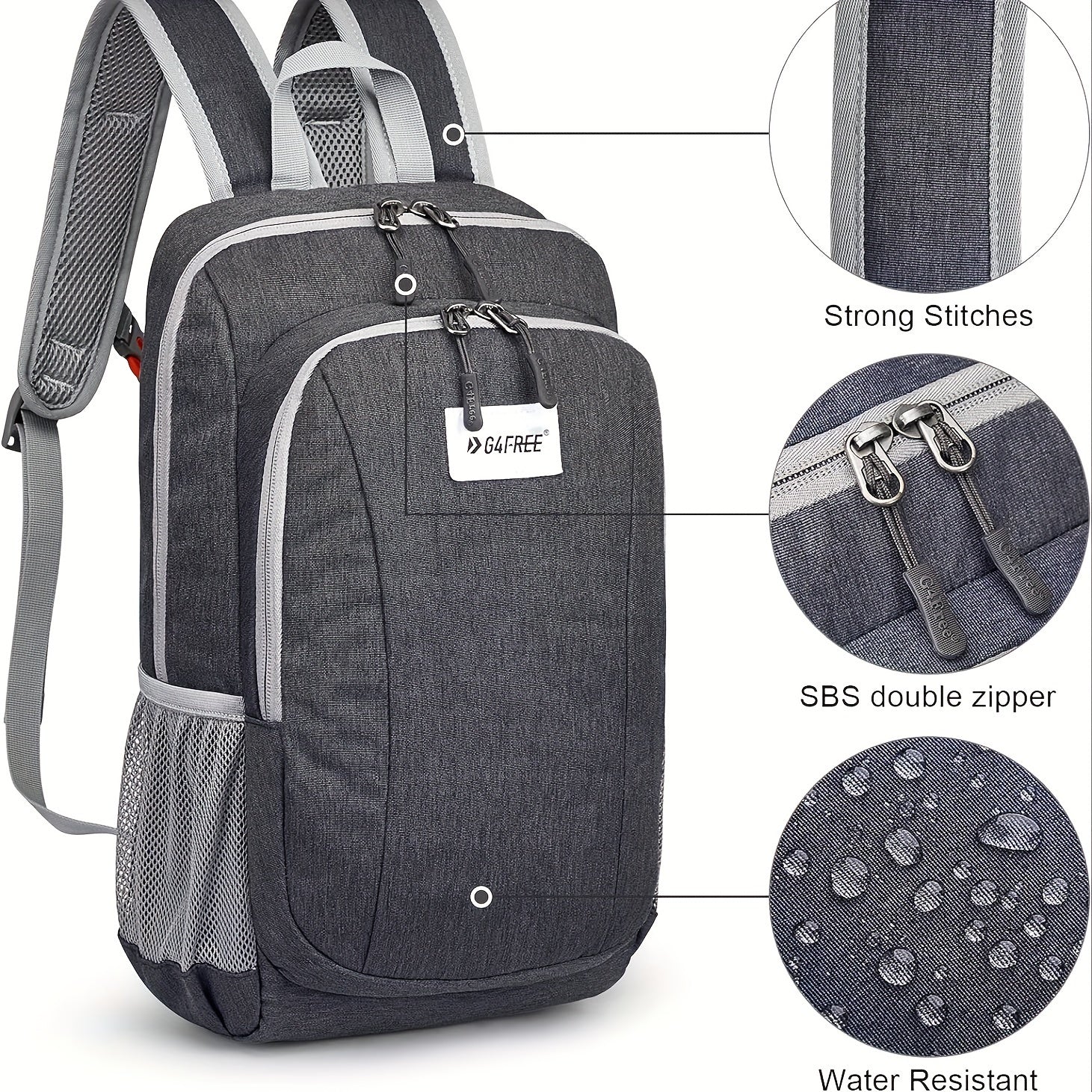 Mini 10L Backpack Waterproof Polyester Material 4 Colors