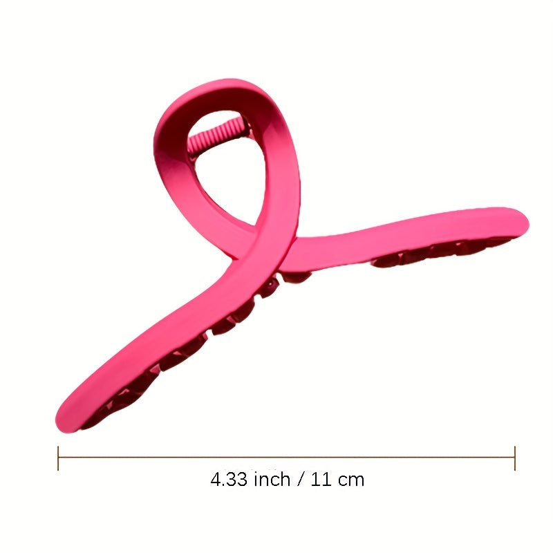 8pcs Plain Hair Clips Claw Clips Girls Hair Accessories