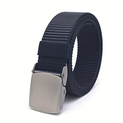 Men's Casual Buckle Student Military Training Belt