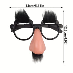 6pcs Mustache Glasses Set Spoof Ball Decorations Clown Cosplay Prop Gift