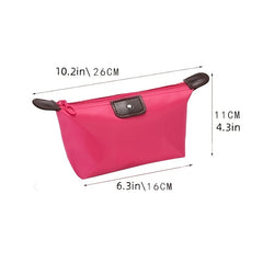 4pcs Colored Folded Dumpling Cosmetic Storage Wash Bag
