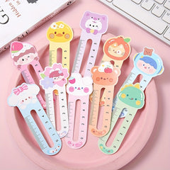 50pcs Cute Animal Bookmark Ruler Set for Students