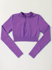 Yoga Set Long Sleeve Crop Top & Leggings Women's Activewear