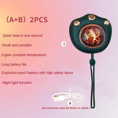 Mini Heater 1200mAh Night Light Wireless Portable Hand Warmer
