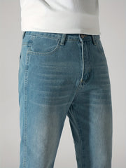 Men's Straight Leg Jeans Casual Street Style Denim Pants