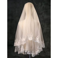 French Vintage Bridal Veil Headpiece for Wedding