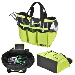 10 Pocket Garden Tool Bag Heavy Duty Garden Storage Plant Set Organizer