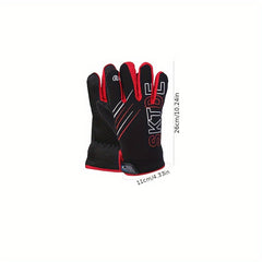 Windproof Cycling Gloves Autumn Winter Sport Full Finger Gloves Anti Slip Warm