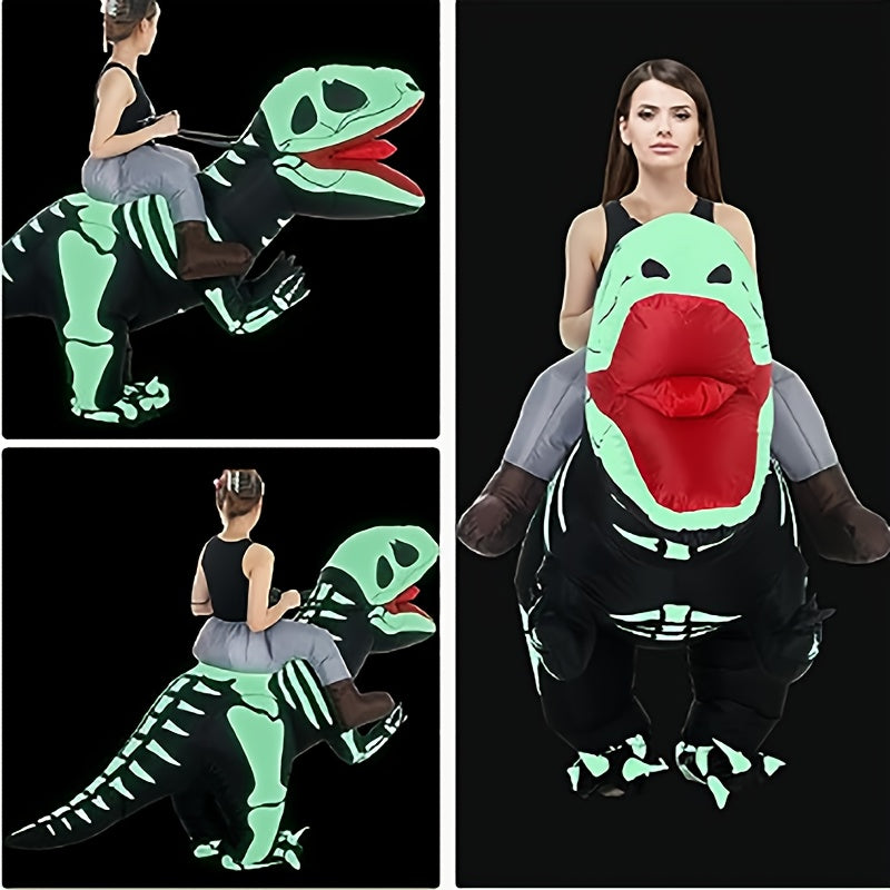 Halloween Zombie Ribs Inflatable Costume Tyrannosaurus Rex