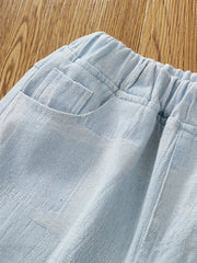 Boys Teen Casual Denim Shorts for Summer