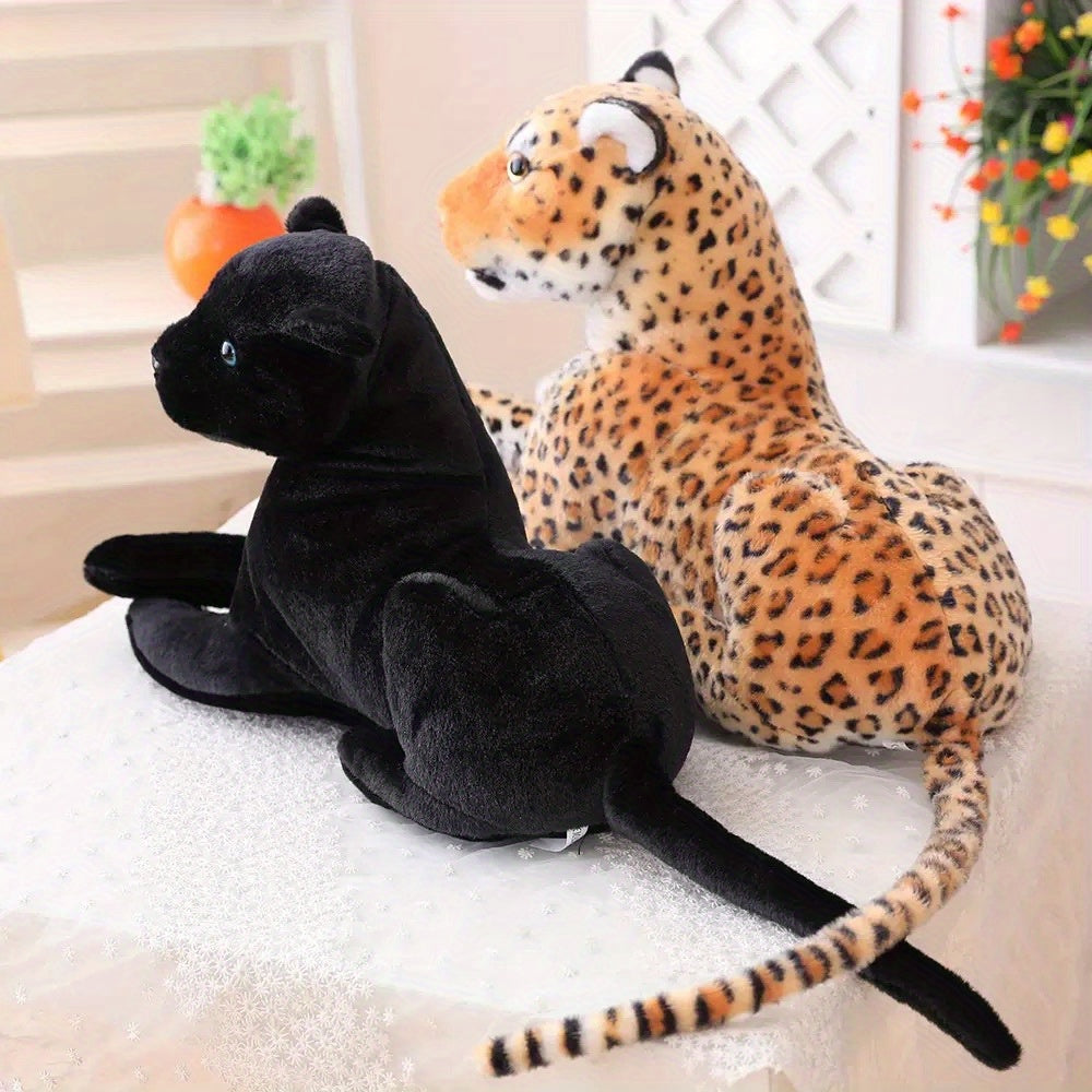 Realistic Money Leopard and Leopard Plush Dolls for Bedroom Ornaments
