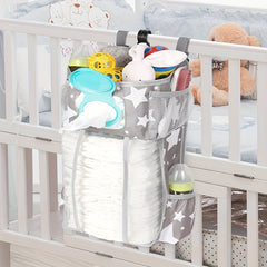 Baby Bedside Hanging Bag Diaper Clothes Organizer Storage Bag