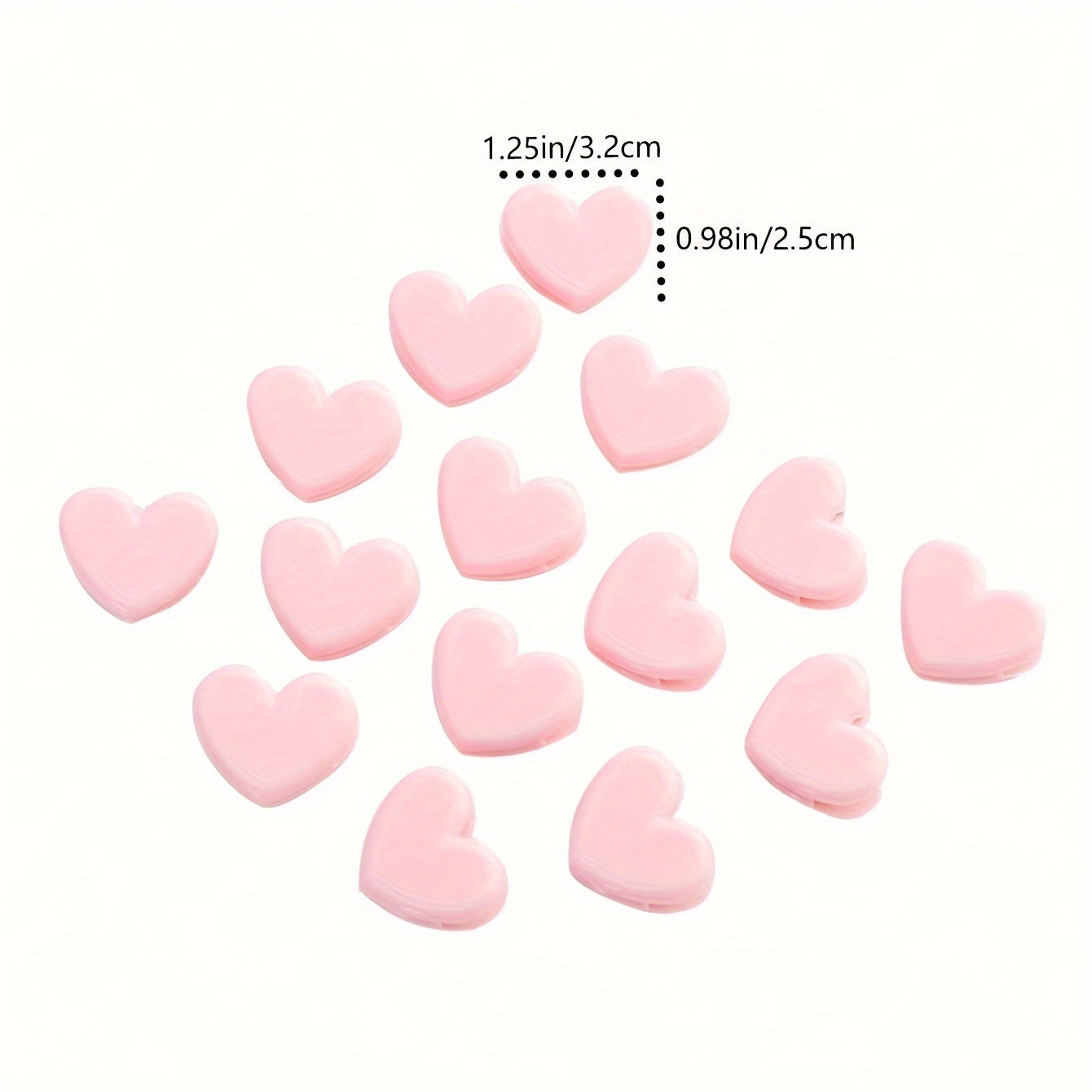 2pcs Colorful Love Clips For Postcards Books