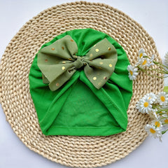 Soft Bowtie Baby Hat for Newborns Spring Summer Thin Headband