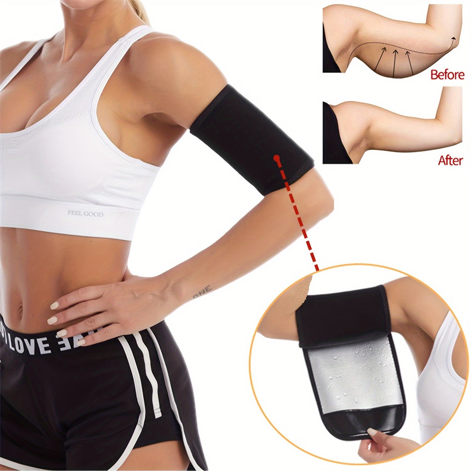 Arm Trimmer Adjustable Arm Shaping Strap for Loose Arms