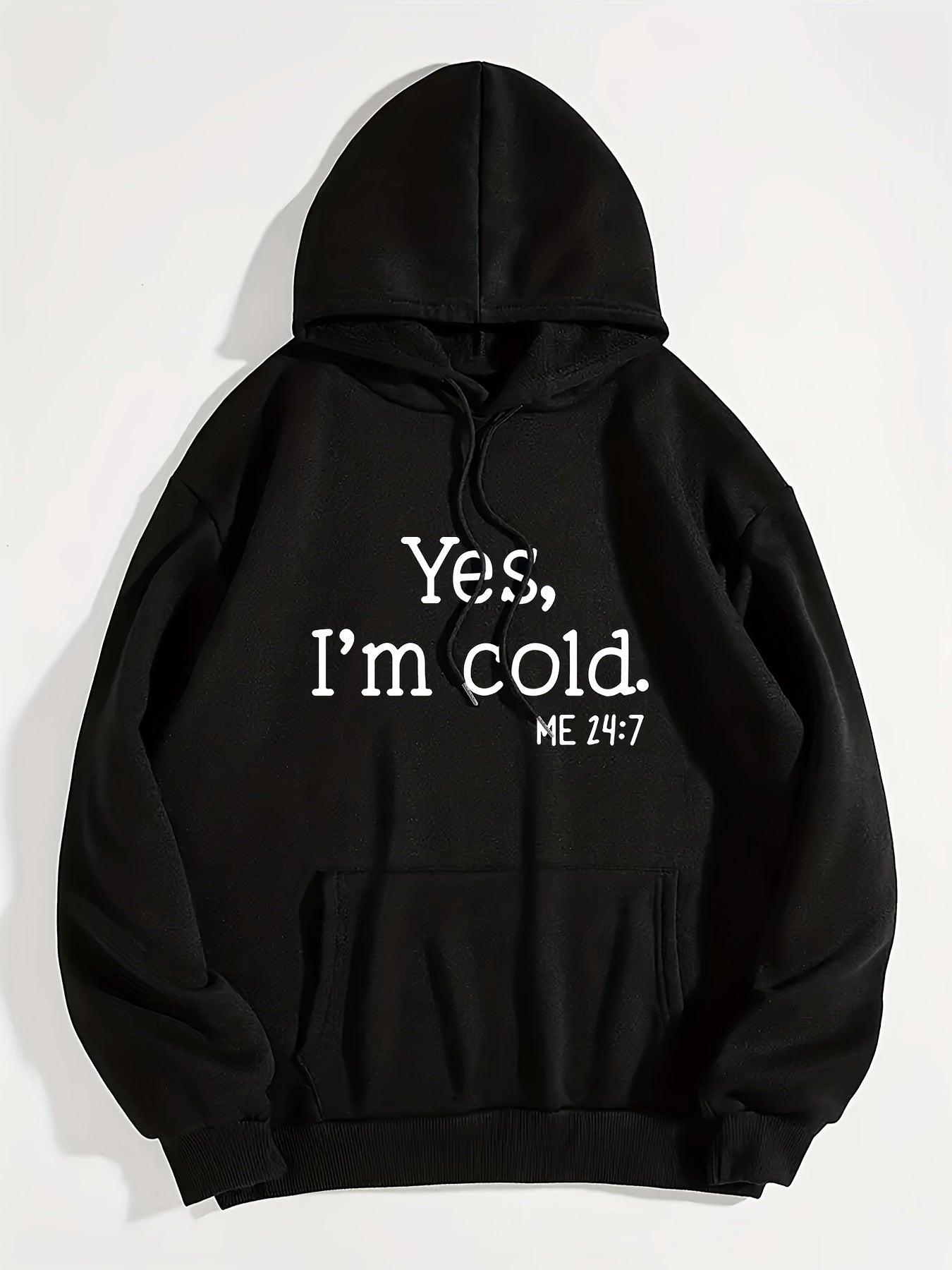 Cold Letter Graphic Hoodies Long Sleeve Pullover Tee Shirt Women's Clothing
