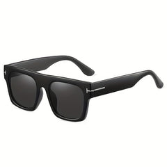 Vintage Square Frame Polarized Sunglasses for Men UV Protection