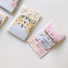2pcs 90 Sheets Animal Sticky Notes for Office & School